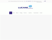 Tablet Screenshot of lucanepharma.com